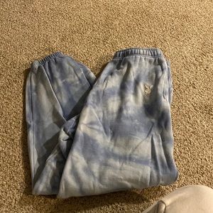 Blue Tie Dye Playboy Sweatpants